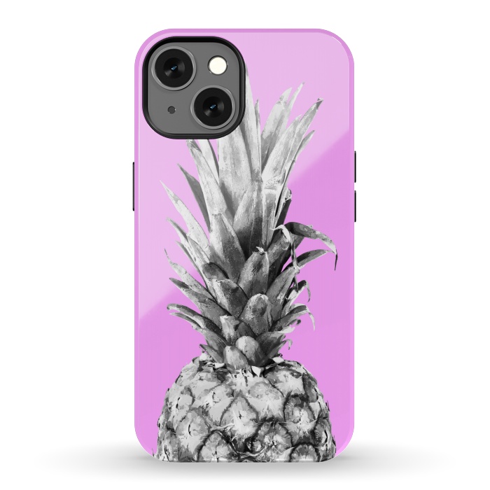 iPhone 13 StrongFit Black, White, Pink Pineapple by Alemi