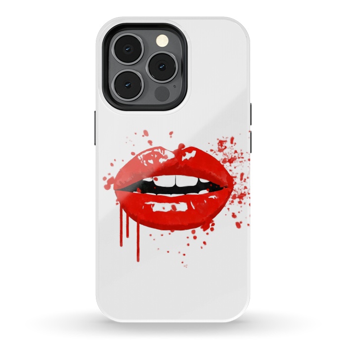 iPhone 13 pro StrongFit Red Lips Illustration by Alemi