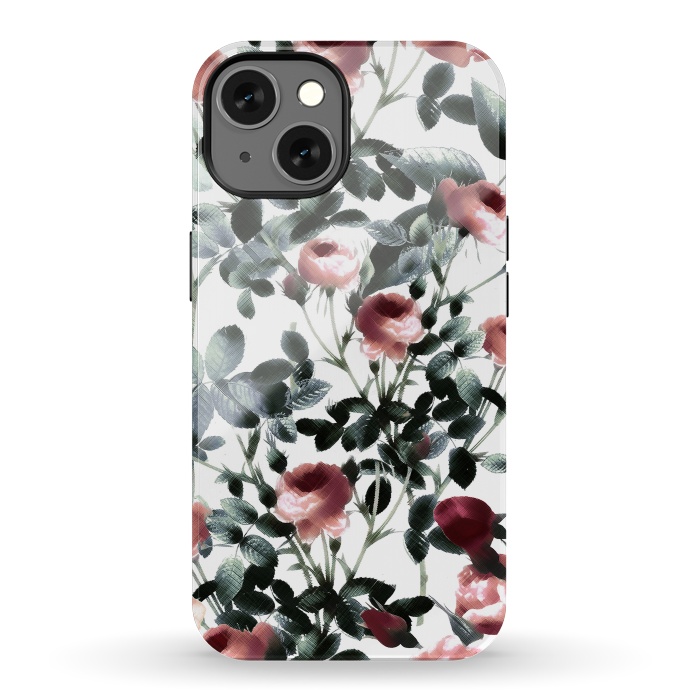 iPhone 13 StrongFit Romantic pastel rose garden by Oana 