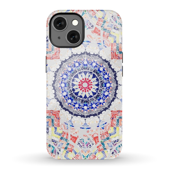 iPhone 13 StrongFit Festival ethnic colorful mandala drawing by Oana 