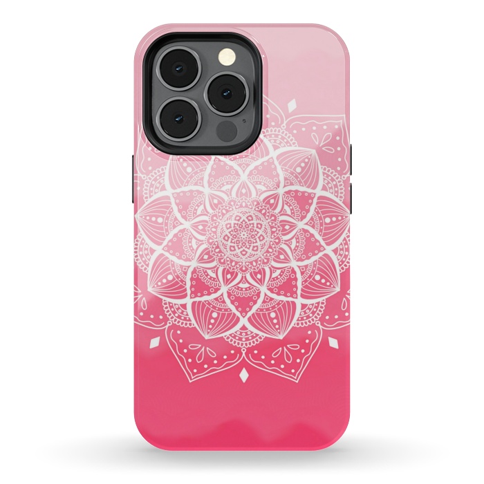 iPhone 13 pro StrongFit Pink mandala by Jms