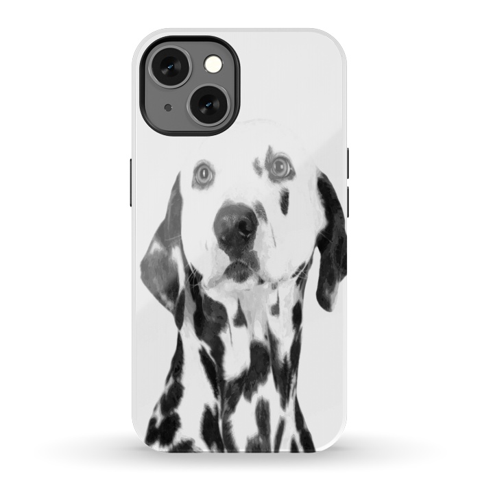 iPhone 13 StrongFit Black and White Dalmatian by Alemi