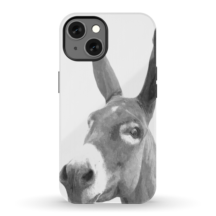 iPhone 13 StrongFit Black and White Donkey by Alemi