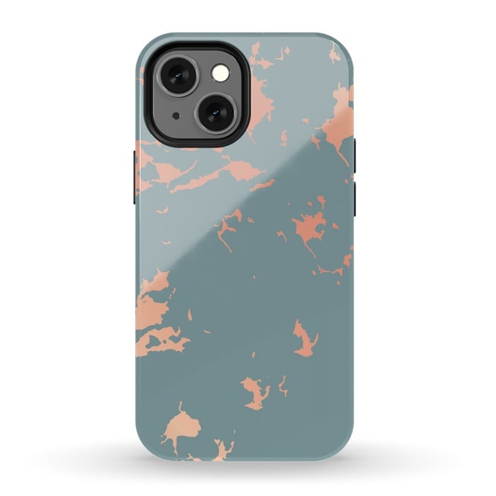 iPhone 13 mini StrongFit Copper Splatter 002 by Jelena Obradovic