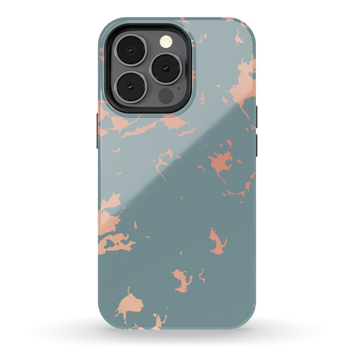 iPhone 13 pro StrongFit Copper Splatter 002 by Jelena Obradovic