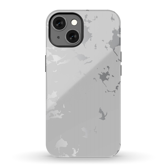 iPhone 13 StrongFit Silver Splatter 001 by Jelena Obradovic