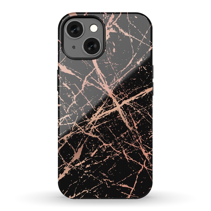iPhone 13 StrongFit Copper Splatter 003 by Jelena Obradovic