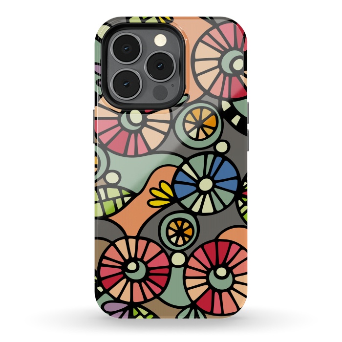 iPhone 13 pro StrongFit Wild Flowers by Majoih