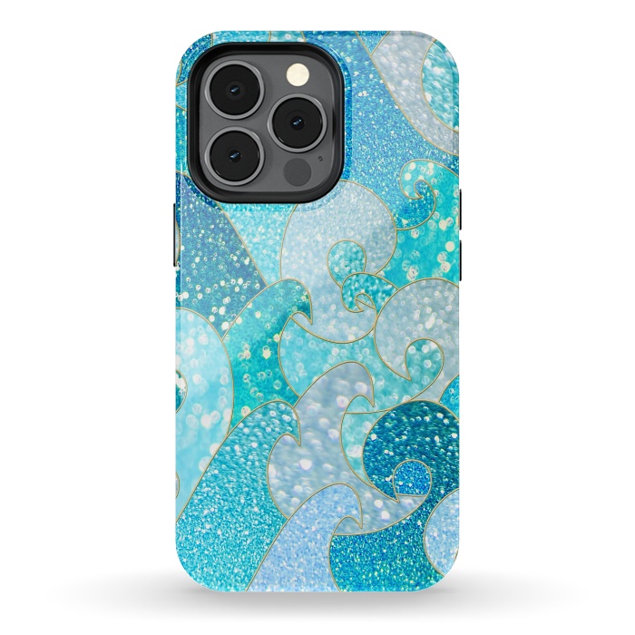 iPhone 13 pro StrongFit Mermaid Ocean Glitter Waves by  Utart