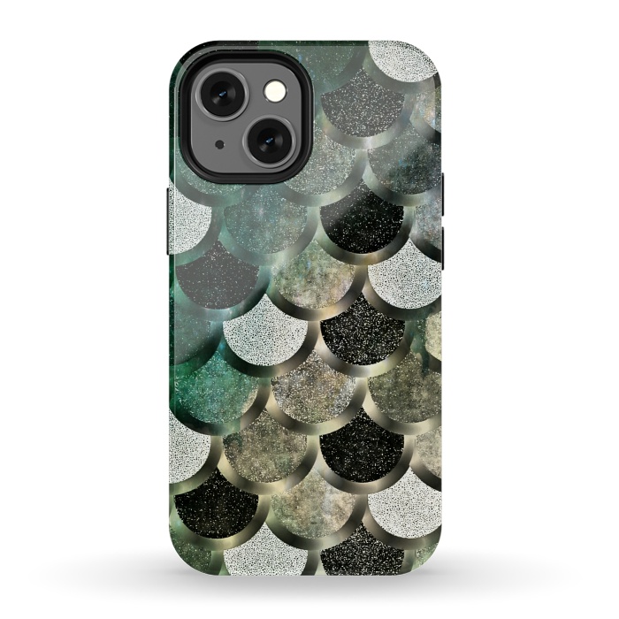 iPhone 13 mini StrongFit Emerald mermaid by Jms