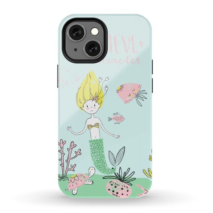 iPhone 13 mini StrongFit Believe in mermaids by  Utart
