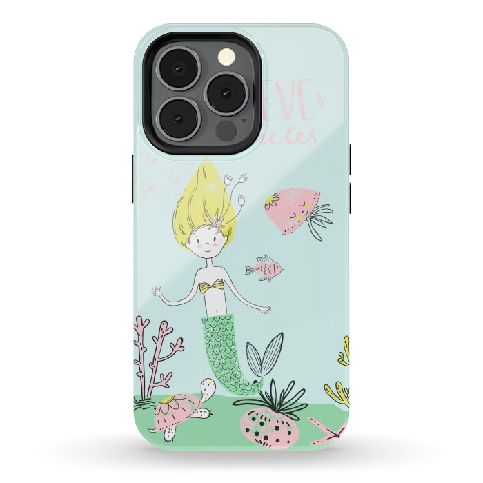 iPhone 13 pro StrongFit Believe in mermaids by  Utart