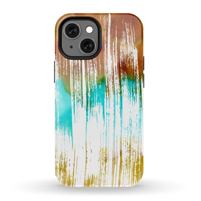 iPhone 13 mini StrongFit Watercolor Scratches by Creativeaxle