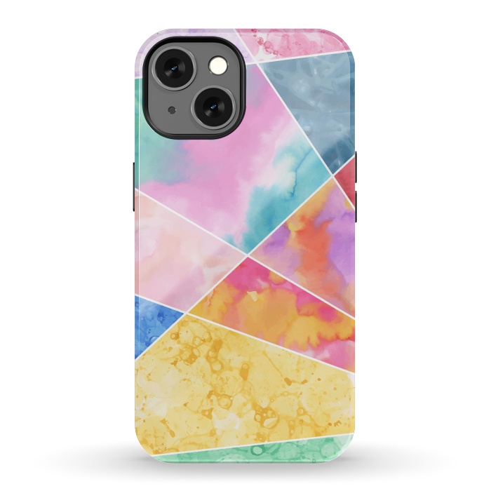 iPhone 13 StrongFit Watercolor Geometric by Creativeaxle