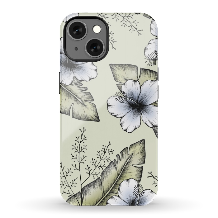iPhone 13 StrongFit Tropical Blush by Barlena