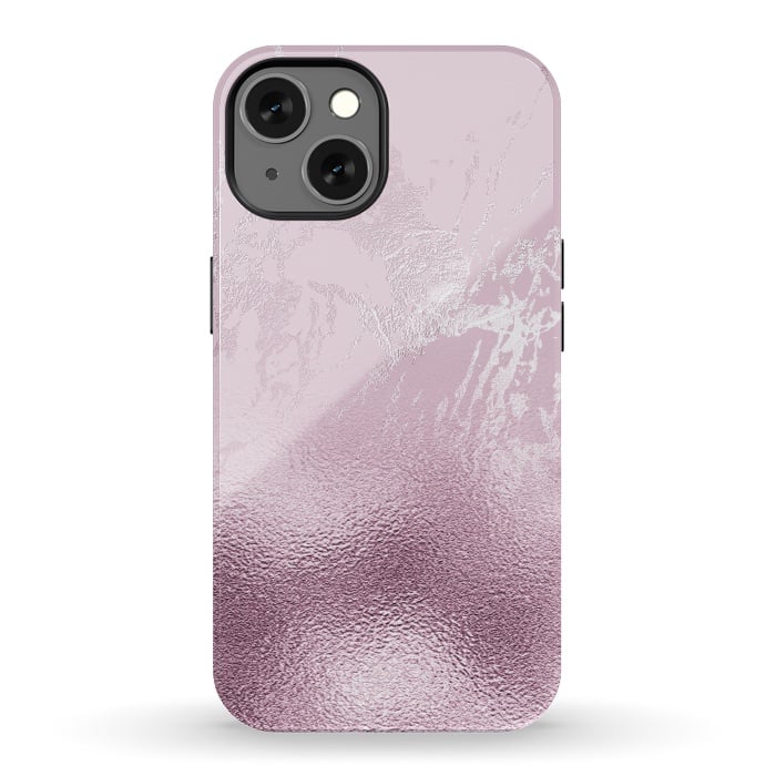 iPhone 13 StrongFit Blush Marble and Glitter by  Utart