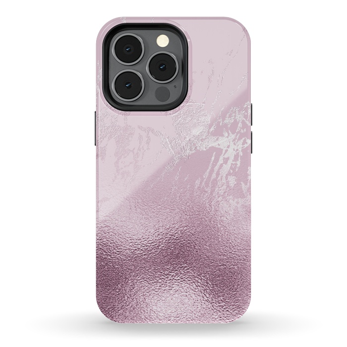 iPhone 13 pro StrongFit Blush Marble and Glitter by  Utart
