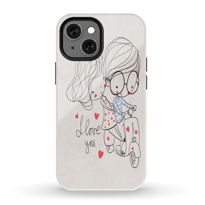 iPhone 13 mini StrongFit Couple Love by Joanna Vog