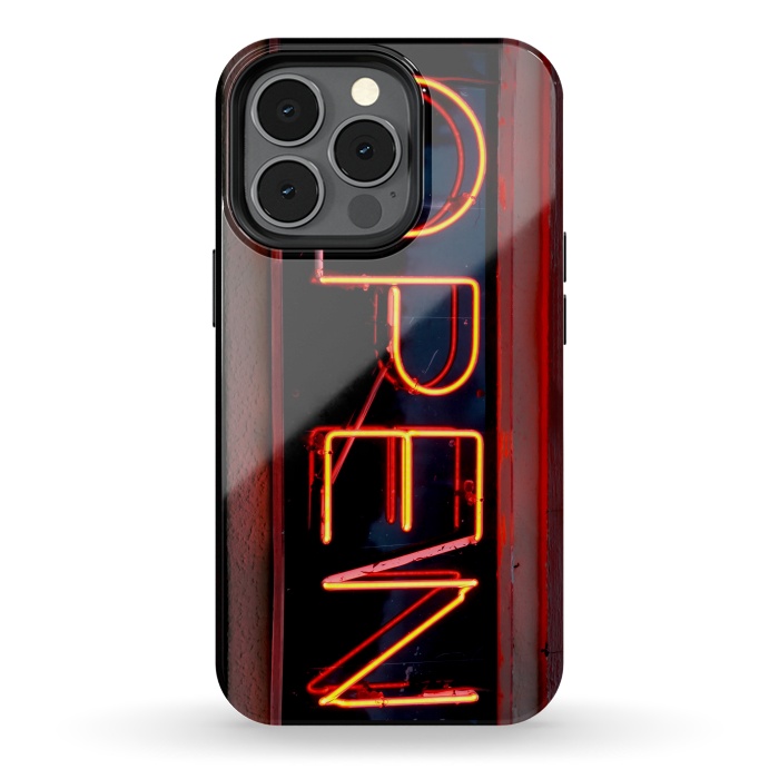 iPhone 13 pro StrongFit Neon Sign Word Open by Andrea Haase