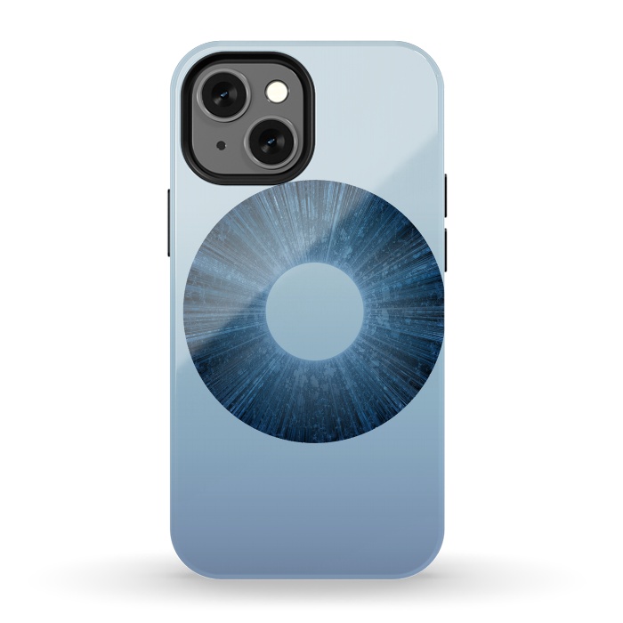 iPhone 13 mini StrongFit Blue Iris Object by Andrea Haase