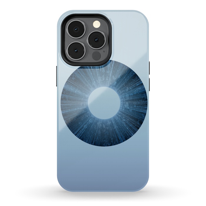 iPhone 13 pro StrongFit Blue Iris Object by Andrea Haase