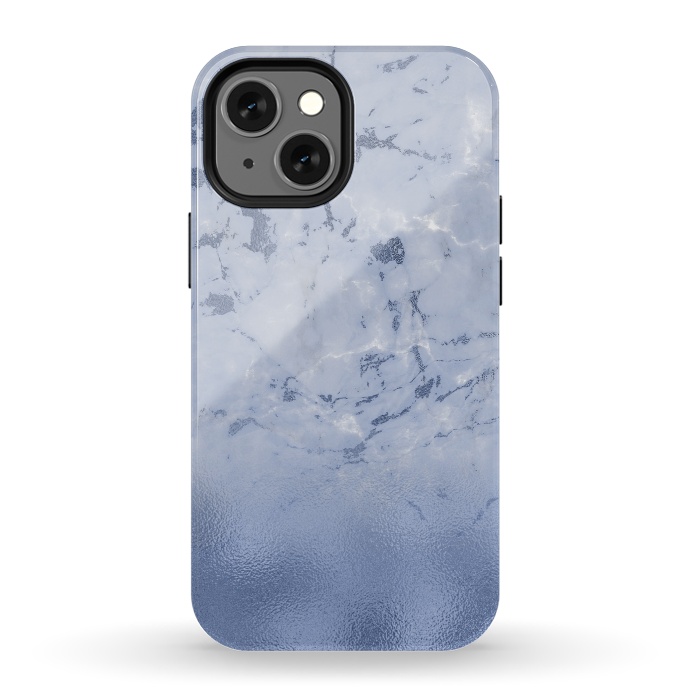 iPhone 13 mini StrongFit Freshness - Blue Marble Glitter  by  Utart