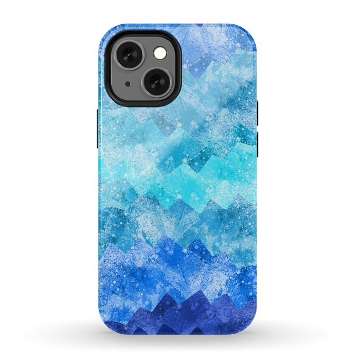 iPhone 13 mini StrongFit The blue sea waves by Steve Wade (Swade)