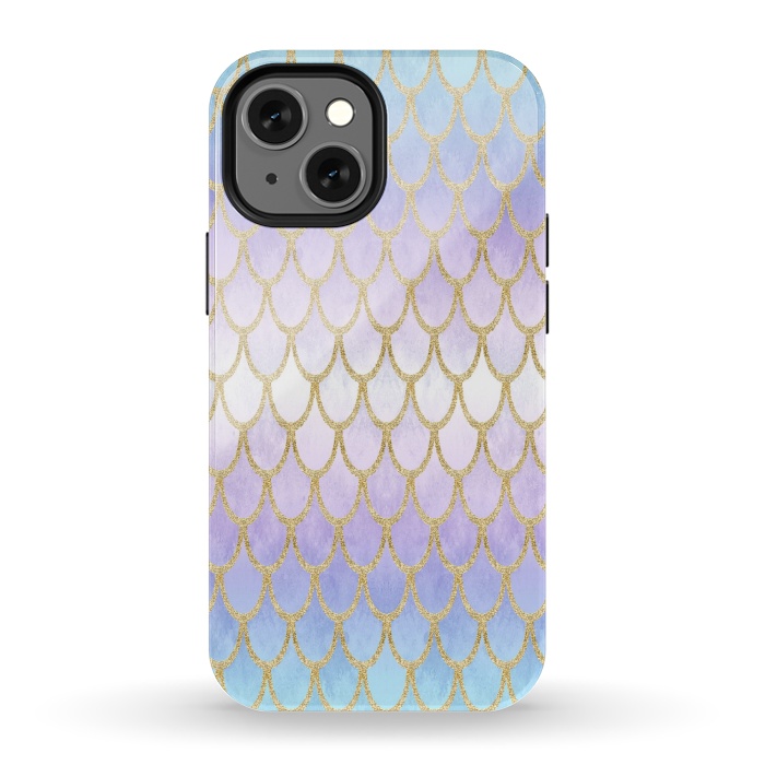 iPhone 13 mini StrongFit Pretty Mermaid Scales 06 by Angelika Parker
