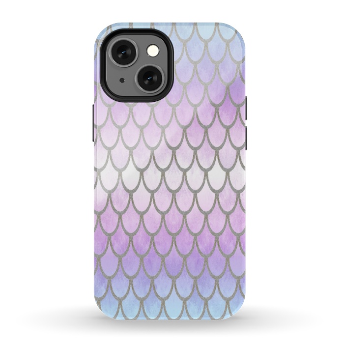 iPhone 13 mini StrongFit Pretty Mermaid Scales 02 by Angelika Parker