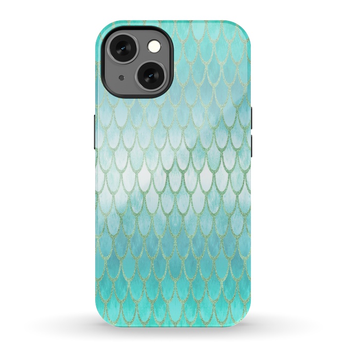 iPhone 13 StrongFit Pretty Mermaid Scales 03 by Angelika Parker