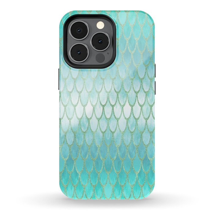 iPhone 13 pro StrongFit Pretty Mermaid Scales 03 by Angelika Parker