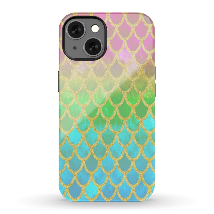 iPhone 13 StrongFit Pretty Mermaid Scales 115 by Angelika Parker