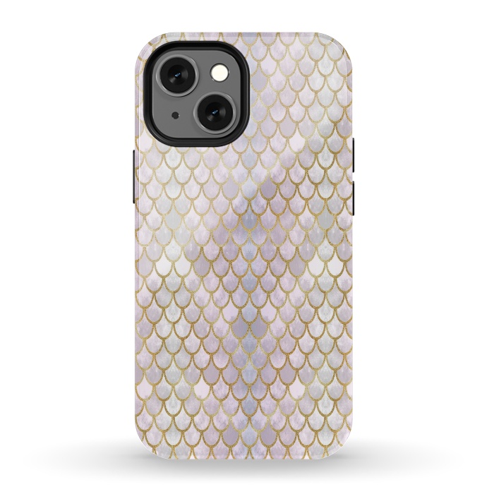 iPhone 13 mini StrongFit Pretty Mermaid Scales 40 by Angelika Parker