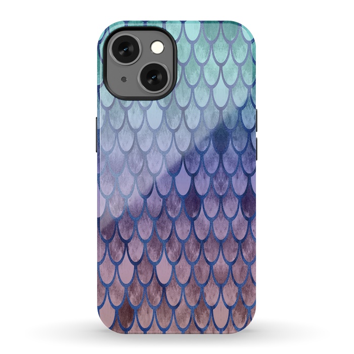 iPhone 13 StrongFit Pretty Mermaid Scales 99 by Angelika Parker