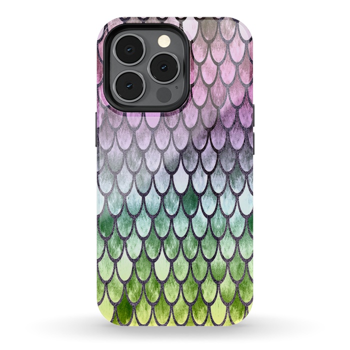 iPhone 13 pro StrongFit Pretty Mermaid Scales 119 by Angelika Parker