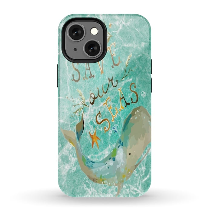 iPhone 13 mini StrongFit Save our Seas by Joanna Vog