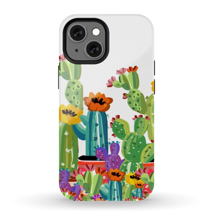 iPhone 13 mini StrongFit cactus land by MUKTA LATA BARUA