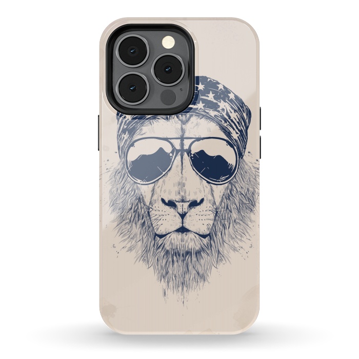 iPhone 13 pro StrongFit Wild lion by Balazs Solti