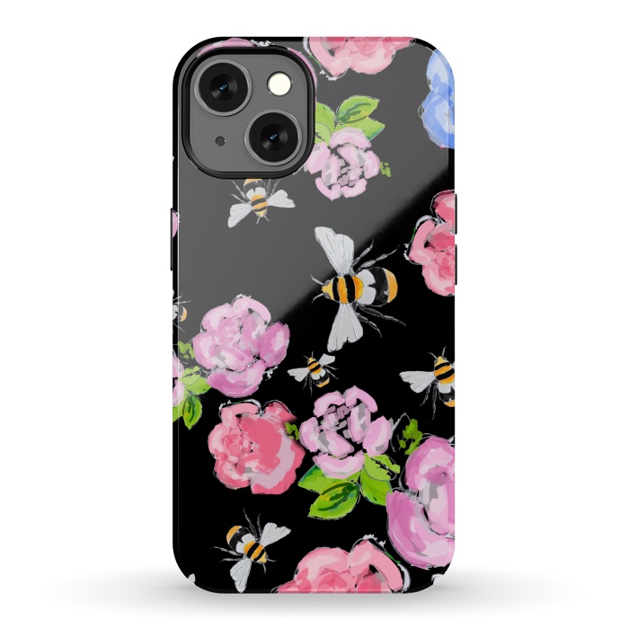 iPhone 13 StrongFit Dark Blooms by MUKTA LATA BARUA
