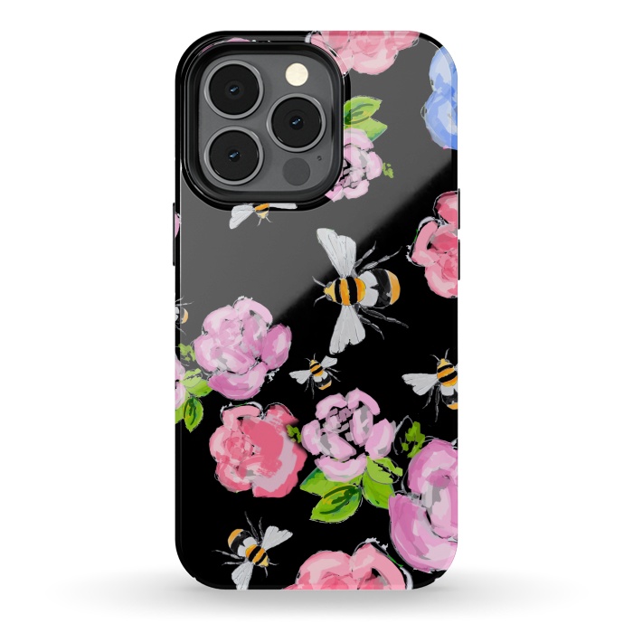 iPhone 13 pro StrongFit Dark Blooms by MUKTA LATA BARUA