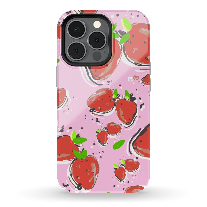 iPhone 13 pro StrongFit Strawberry Crush New by MUKTA LATA BARUA