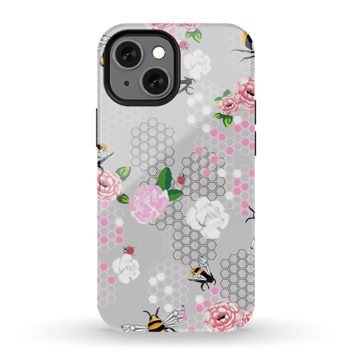 iPhone 13 mini StrongFit Buzz Bees by MUKTA LATA BARUA