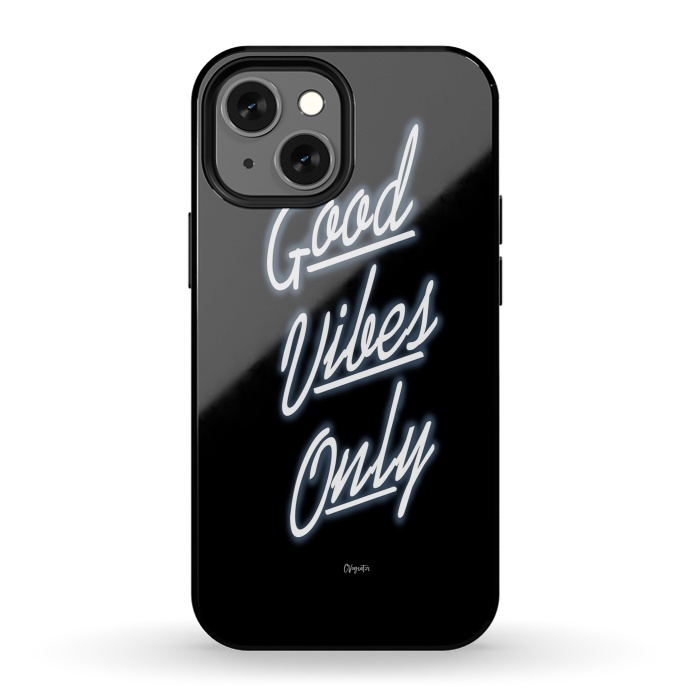 iPhone 13 mini StrongFit Good Vibes Only by ''CVogiatzi.