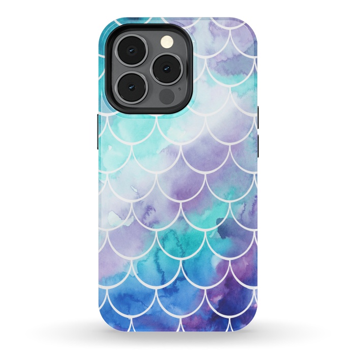 iPhone 13 pro StrongFit Pastel Clouds Mermaids Tail by Becky Starsmore