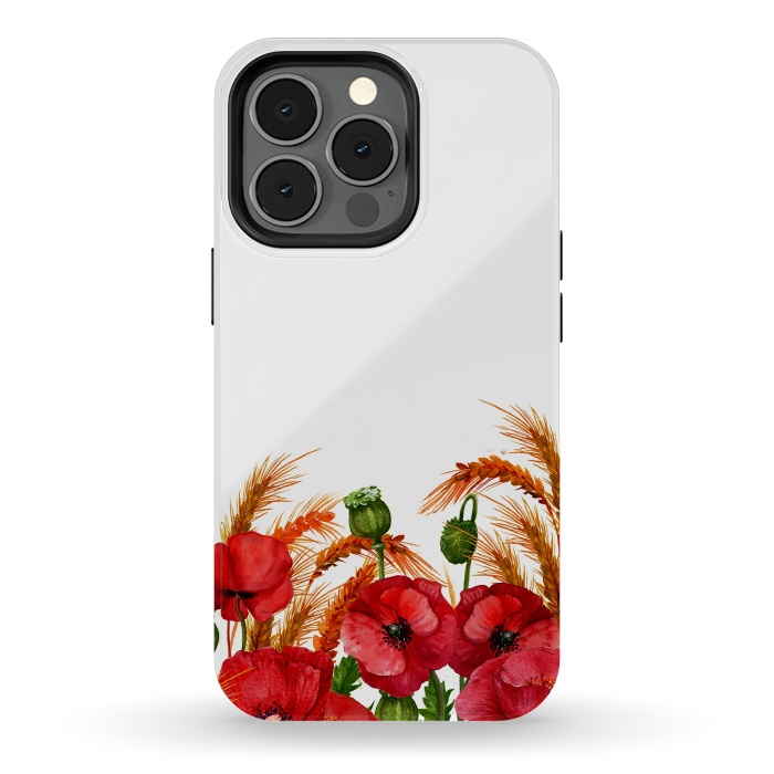 iPhone 13 pro StrongFit Summer Poppy Field by  Utart