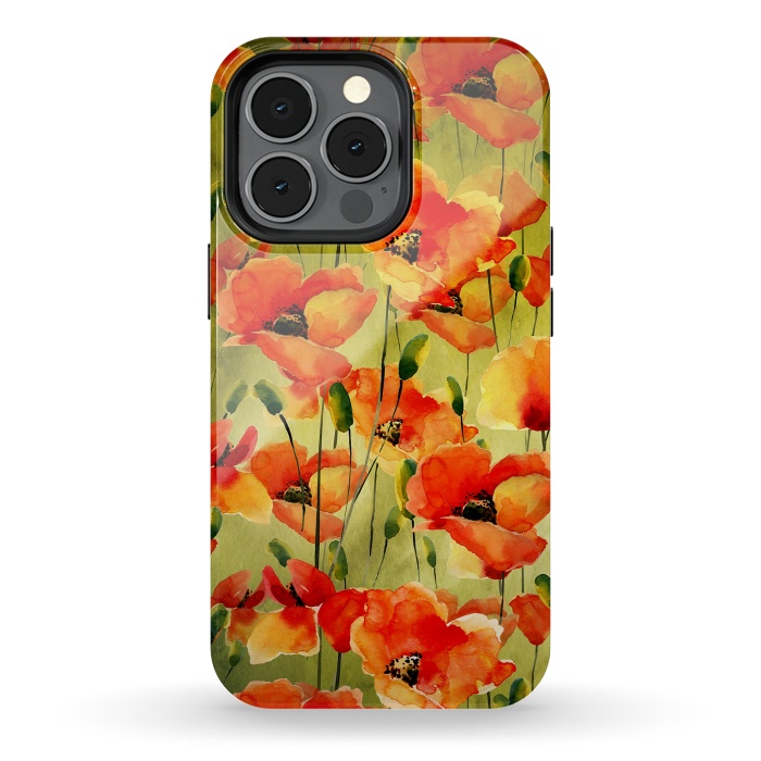 iPhone 13 pro StrongFit Poppy Fields forever by  Utart