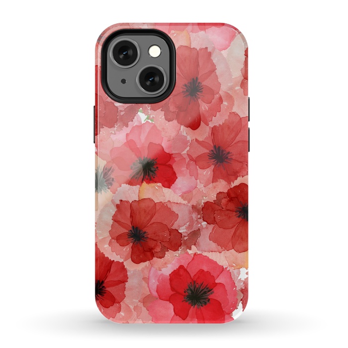 iPhone 13 mini StrongFit Abstract Poppy Pattern by  Utart