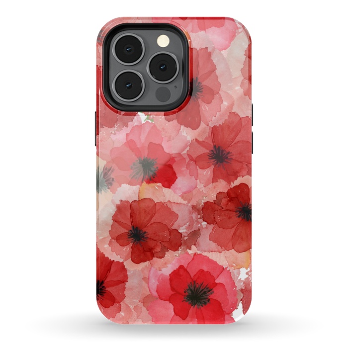 iPhone 13 pro StrongFit Abstract Poppy Pattern by  Utart