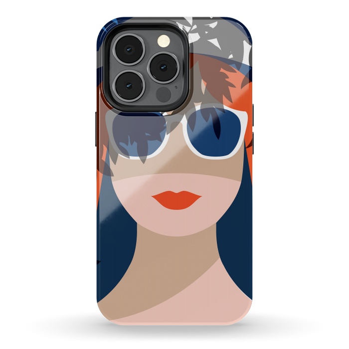 iPhone 13 pro StrongFit Girl with Sunglasses by DaDo ART