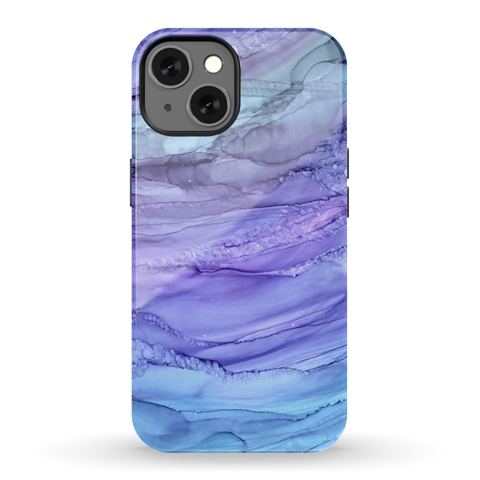 iPhone 13 StrongFit Purple Mermaid Marble by Becky Starsmore
